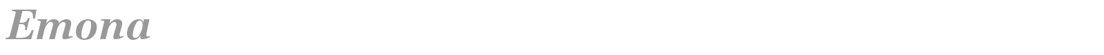 Emona font preview